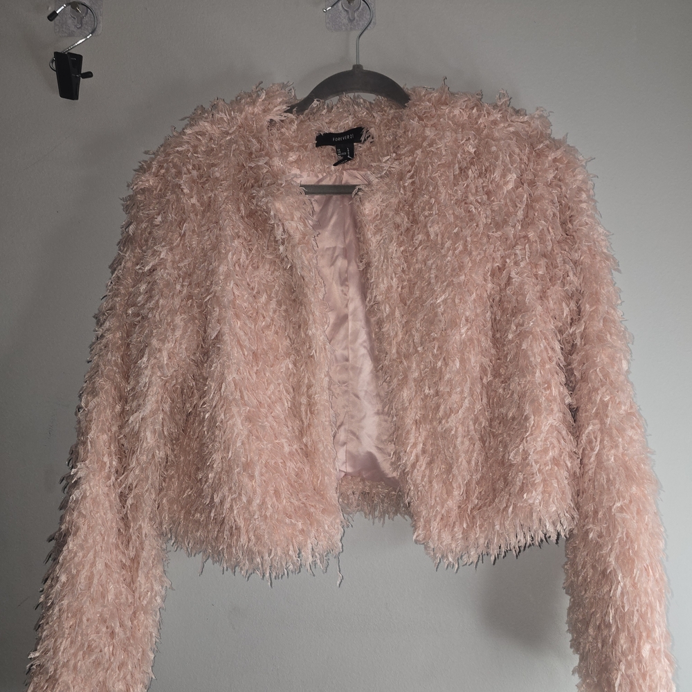 Forever 21 Blush Teddy Jacket